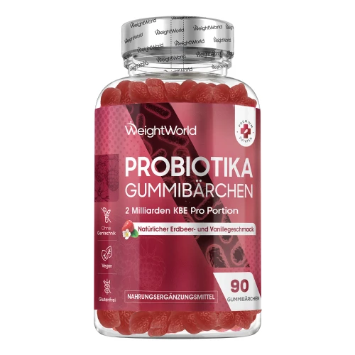 Probiotika Gummibärchen - 90 vegane Gummibärchen für Darmgesundheit, Verstopfung &amp; Verdauung