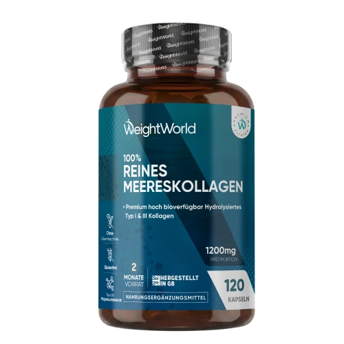 Reine Meereskollagen Kapseln  1170 mg NatiCol® Meereskollagen Typ 1 pro Dosis  120 Kapseln - Vorrat für 2 Monate  Online bestellen