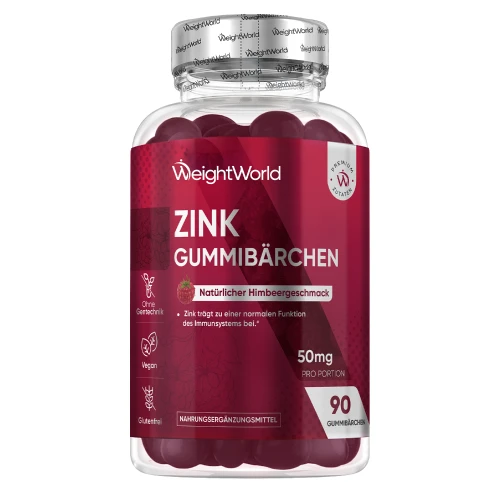 Zink Gummibärchen l 90 Stück mit 25 mg Zink pro Gummibärchen l Online bestellen