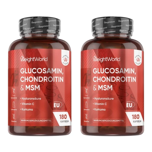 Glucosamin Chondroitin MSM 2er Pack (Jahresvorrat)  WeightWorld